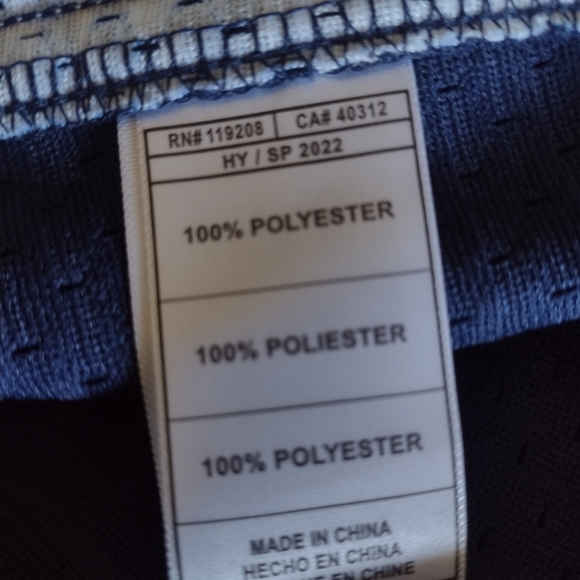 NWT ALLEN IVERSON GEORGETOWN HOYAS 95'-96' MITCHELL & NESS NAVY JERSEY SIZE XXL - Picture 6 of 16